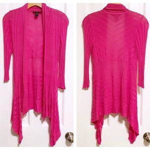 INC | Bright Pink Cardigan Sweater Small